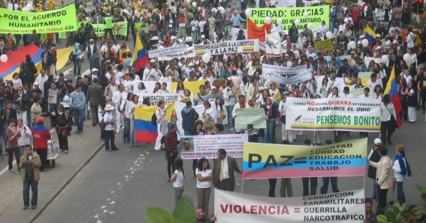 Colombians want peace and Colombians wants justice. What was that saying about cake?