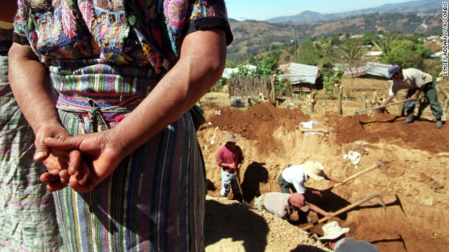 To this day, Guatemalan are unearthing mass graves