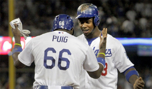 Hanley Ramirez (Dominican Republic) and Yasiel Puig (Cuban) lead the Dodgers in the 2013 MLB Playoffs