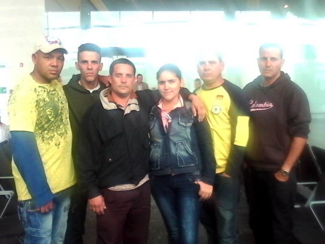 After living in an airport for ten days, these six Cubans seek refuge in Colombia