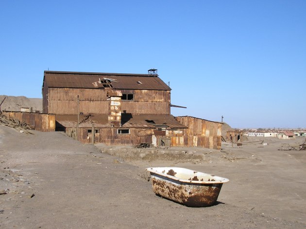 The pundits make is sound like this is Peru in three years (the photo is from a former Chilean mining site, now a ghost town)