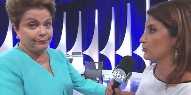 Dilma almost fainted after a recent debate (she recovered quickly) 